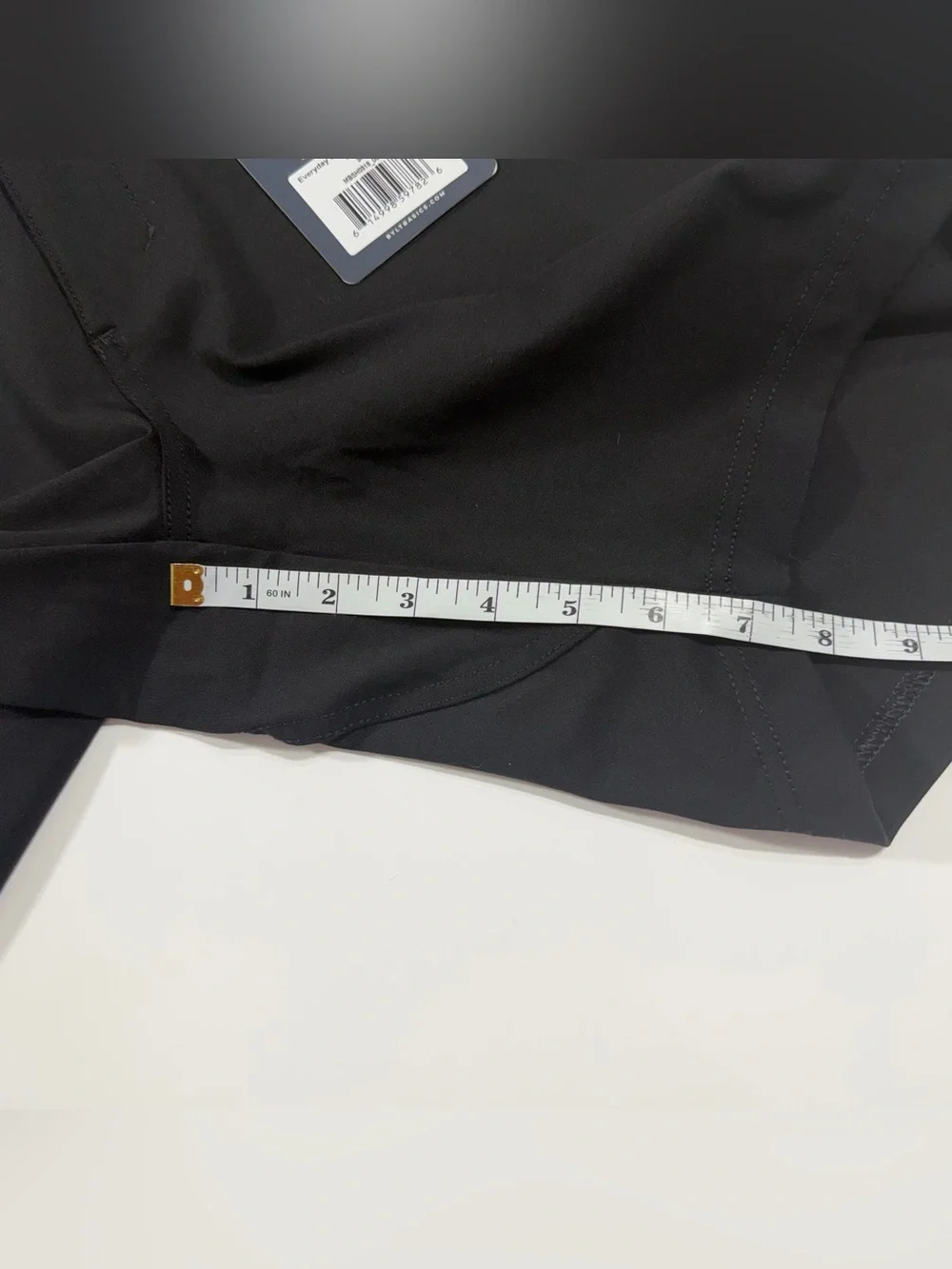 BYLT Premium Everyday Shorts Men’s 34 Black 7.5” Standard Fit NWT